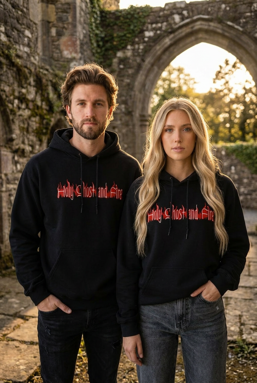 Holy Ghost & Fire Black Hoodie