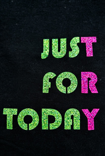 Just For Today Black T-Shirt