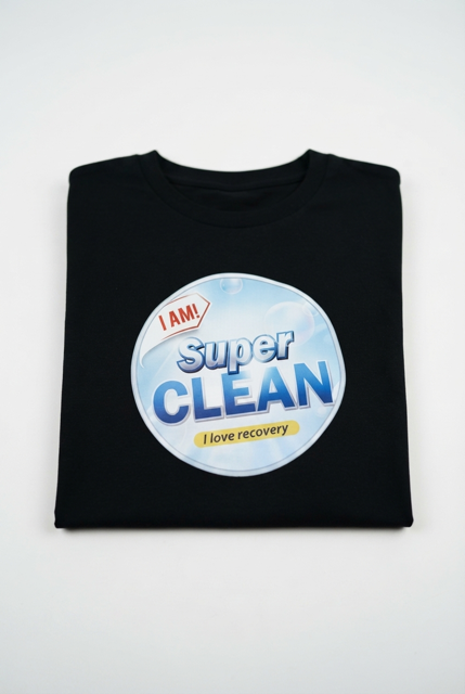 Super Clean Recovery Black T-Shirt