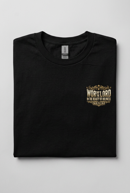 Psalm 29:2 Black T-Shirt