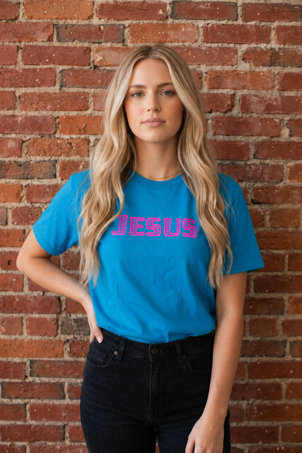 Jesus Blue Women's T-Shirt