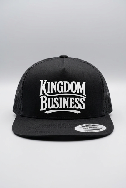 Kingdom Business Black Snap-Back Cap