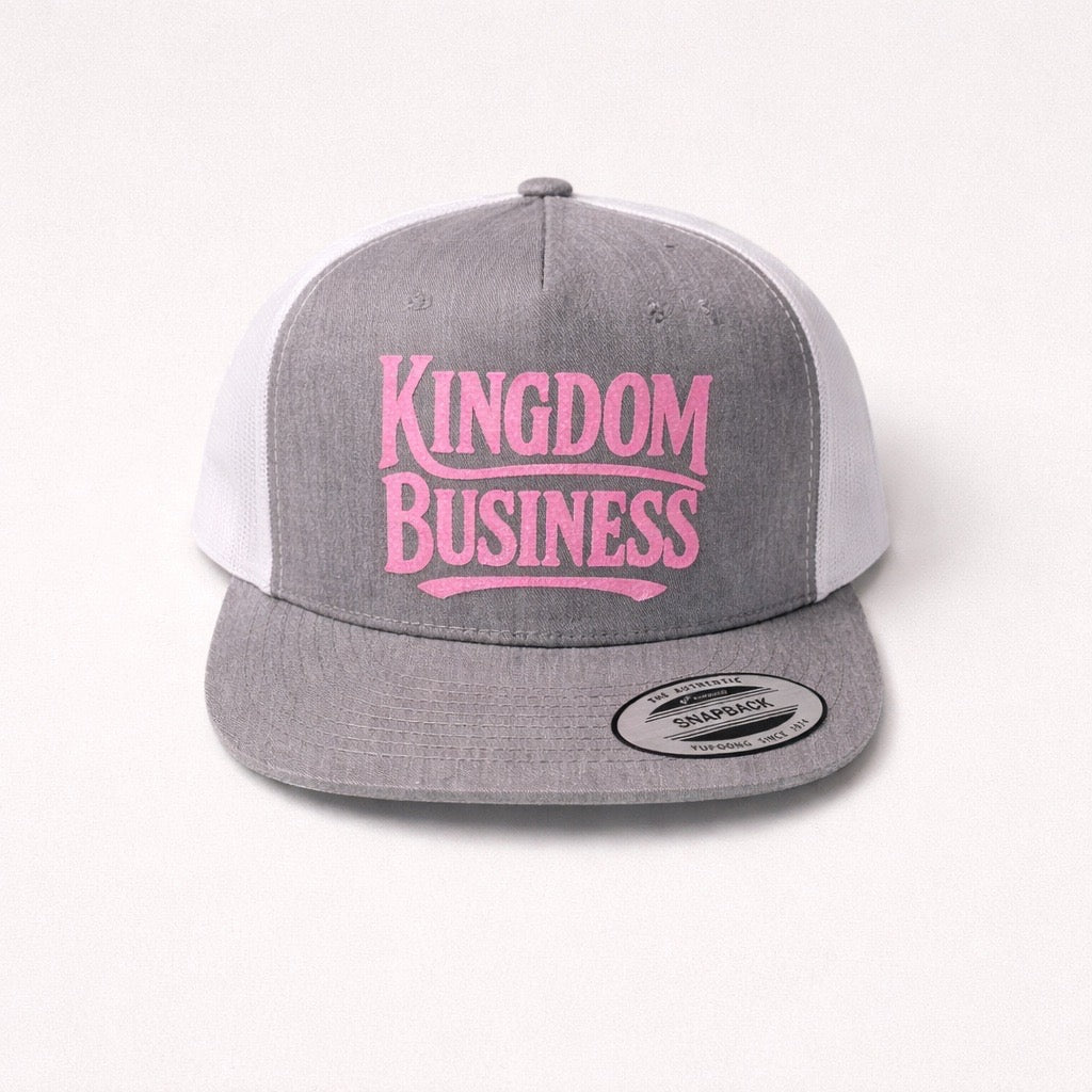 Kingdom Business Grey Snap-Back Cap