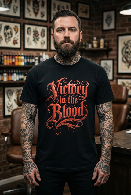 Victory Men's Black T-Shirt